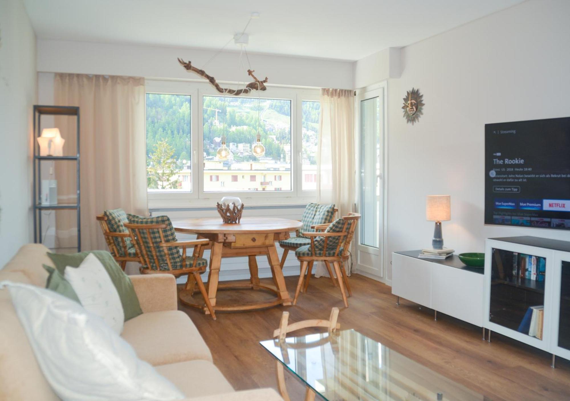 Swissme - Neu-Seeblick-Balkon-Parkplatz-Nahe Bergbahn Sankt Moritz Zewnętrze zdjęcie
